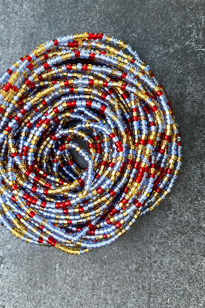 Here To Shine Tie On Waist Beads – Adinkra Expo