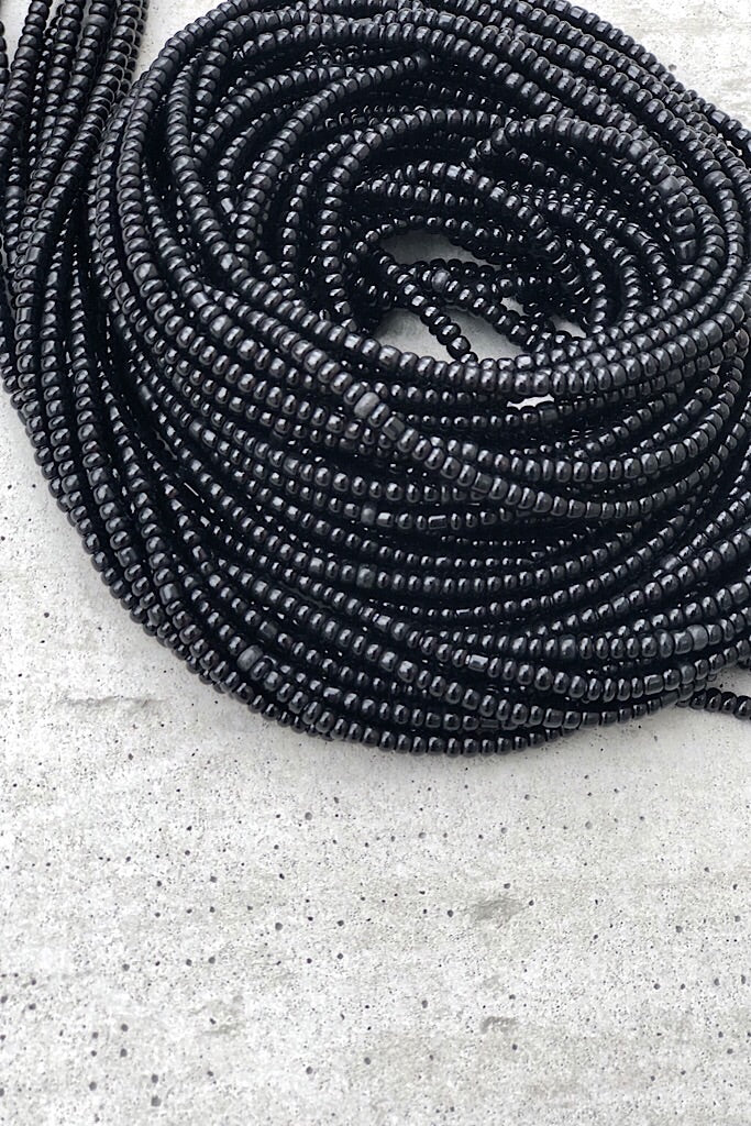 black waist beads