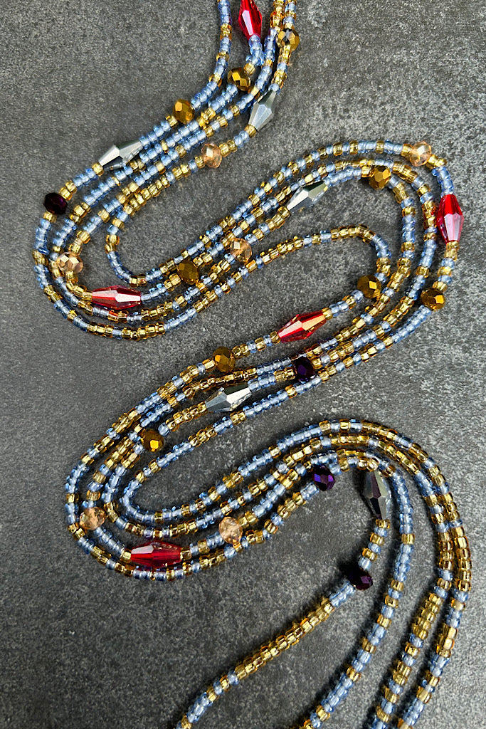 Extended Length 60 Inch Harmony Tie On Waist Beads – Adinkra Expo