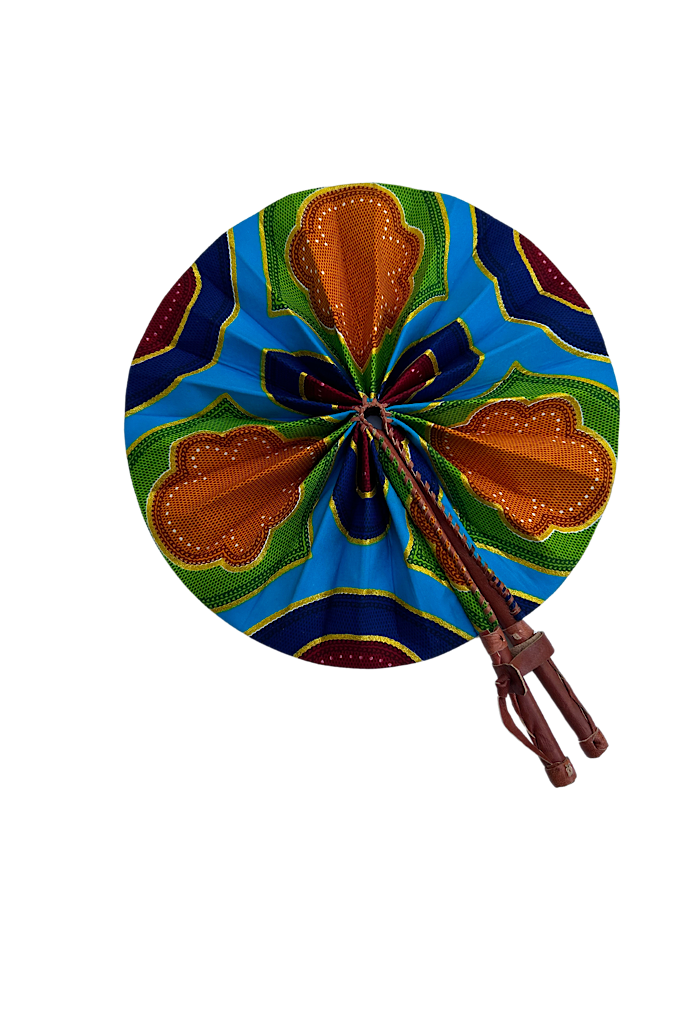 Forever Royal Ankara Foldable Fan