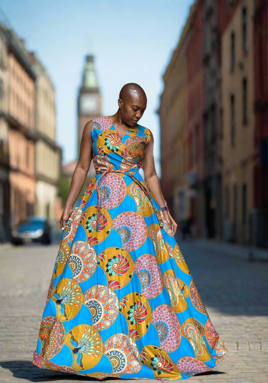 Wrap Dress Adinkra Expo Wrap Dress Adinkra Expo