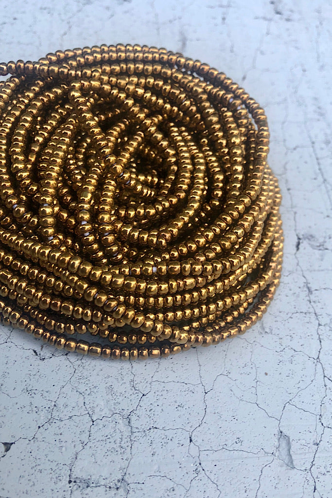 Extended Length 60 Inch Bronze Waist Beads – Adinkra Expo